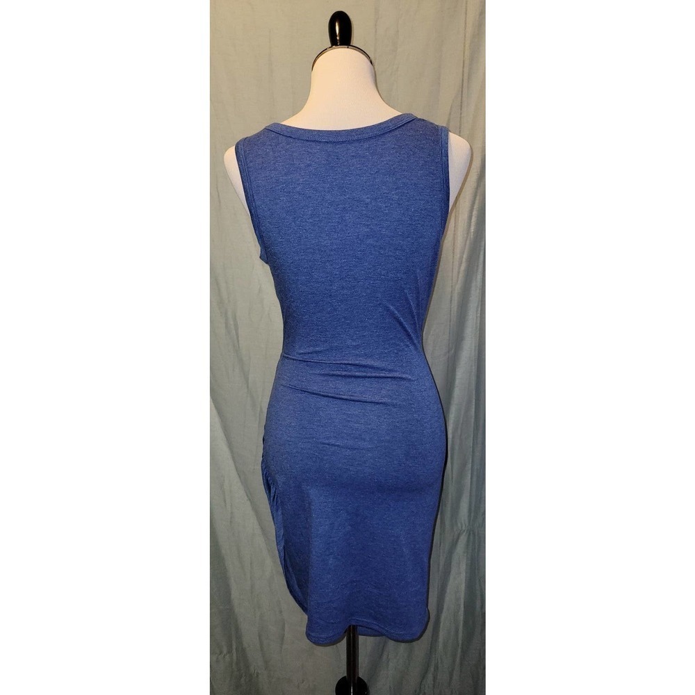 Nwot Blue tie knot Dress With Cut out womens small - Picture 4 of 4